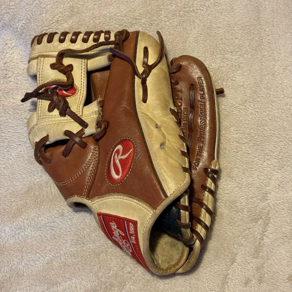 Rawlings GGE112BCPT 11.25 Inch Leather Baseball Glove Pro Taper Brown Beige